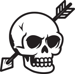 Skull and crossbones icon vector image