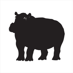 rhino on white background cartoon, animal, vector, illustration, mammal, wild, hippo, rhino, wildlife, bear, nature, zoo, hippopotamus, rhinoceros, art, fun, safari, drawing, comic, elephant, animals,