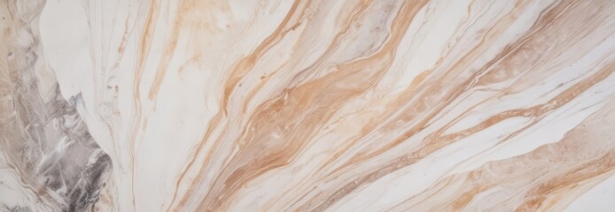 a close-up view marble surface with a swirling pattern of light and dark brown marble, creating a sense of movement and depth