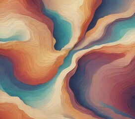 an abstract representation natural landscape, featuring a swirling pattern of colors resembling the movement of water or wind