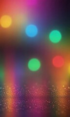 a vibrant, abstract background with a gradient of colors, including yellow, blue, green, red, and orange The background is adorned with small, colorful dots, creating a sense