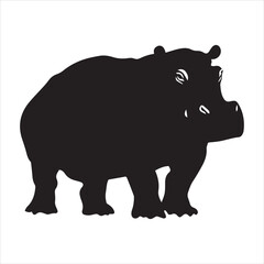 rhino on white background cartoon, animal, vector, illustration, mammal, wild, hippo, rhino, wildlife, bear, nature, zoo, hippopotamus, rhinoceros, art, fun, safari, drawing, comic, elephant, animals,