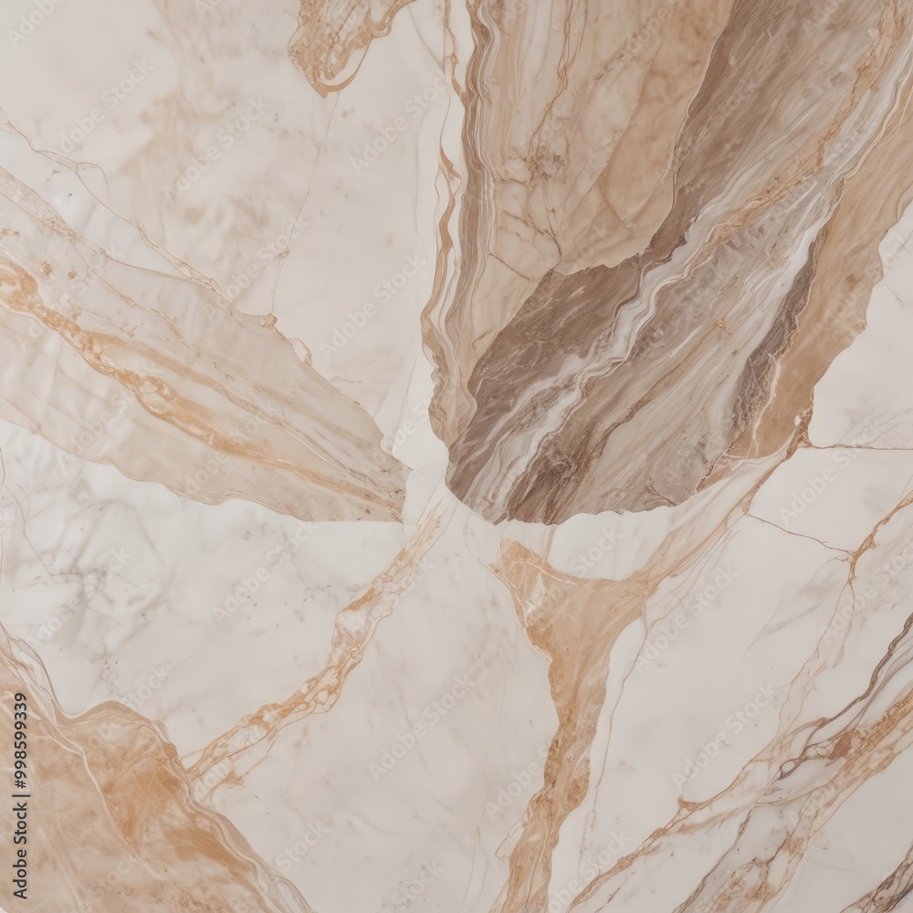 Poster a close-up view marble surface with a textured and patterned design, featuring a mix of light and dark brown hues