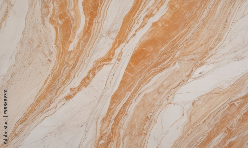 Poster a close-up view marble surface with a marbled pattern of light and dark brown hues