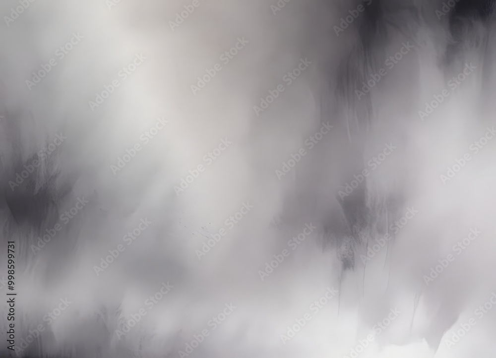 Leinwandbilder a hazy, gray sky with wispy clouds, creating an abstract and atmospheric scene