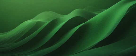 Obraz premium a close-up view green wave-like pattern, with the wave's crest curving gracefully and the wave's base curving gently, creating a sense of movement and fluidity
