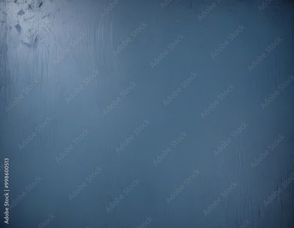 Poster a close-up view textured blue surface, possibly a wall or a window, with visible scratches and marks