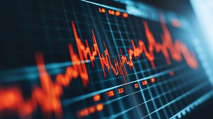 A dynamic visualization of a waveform, showcasing intricate details and vibrant colors for data analysis and technology.