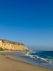 Obraz premium beach and sea in Southern California on a sunny September afternoon