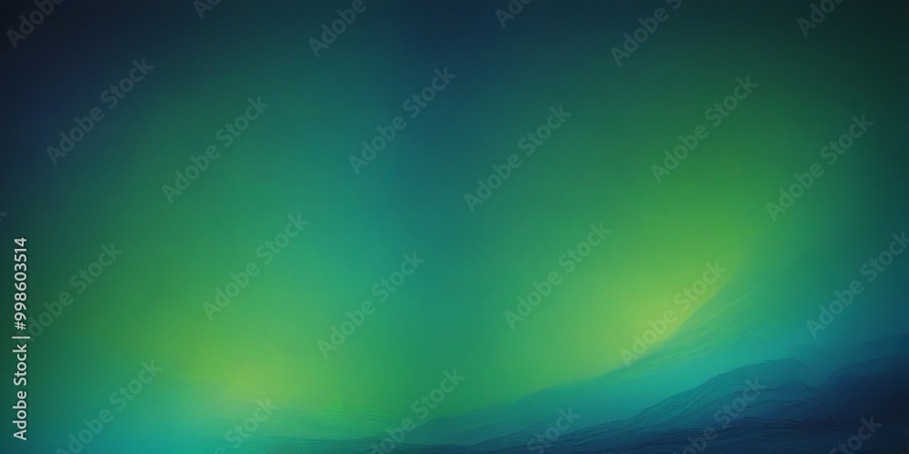 Poster a gradient background transitioning from a deep blue at the top to a lighter green at the bottom, with a subtle gradient effect