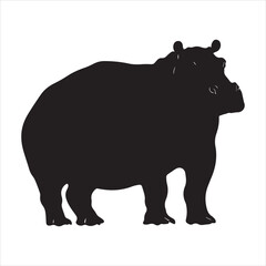 rhino on white background cartoon, animal, vector, illustration, mammal, wild, hippo, rhino, wildlife, bear, nature, zoo, hippopotamus, rhinoceros, art, fun, safari, drawing, comic, elephant, animals,