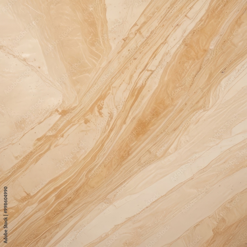 Poster a close-up view marble surface with a marbled pattern of light and dark brown hues