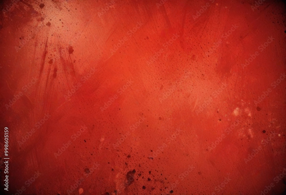 Fototapete a close-up view red surface with a textured, grungy appearance the surface is speckled with small bl
