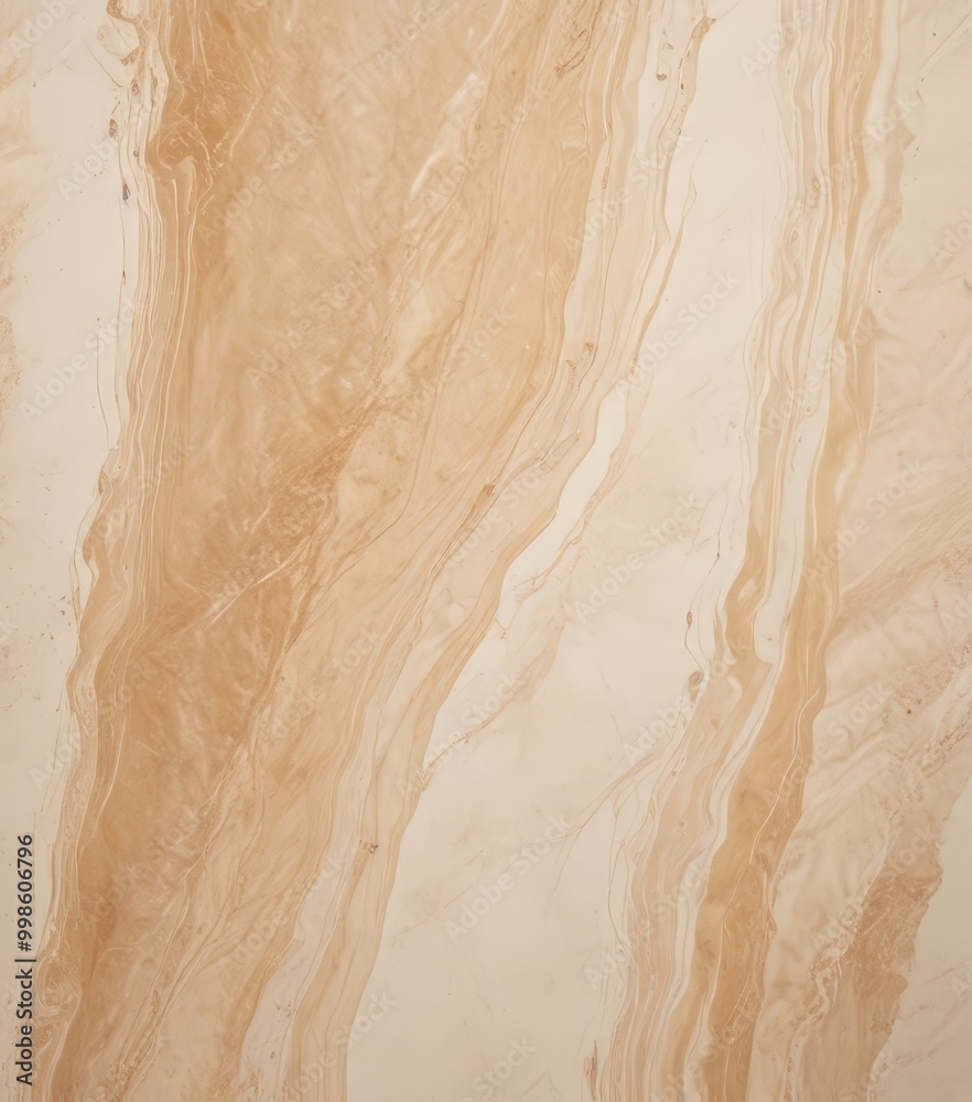 Poster a close-up view marble surface with a marbled pattern of light and dark brown hues