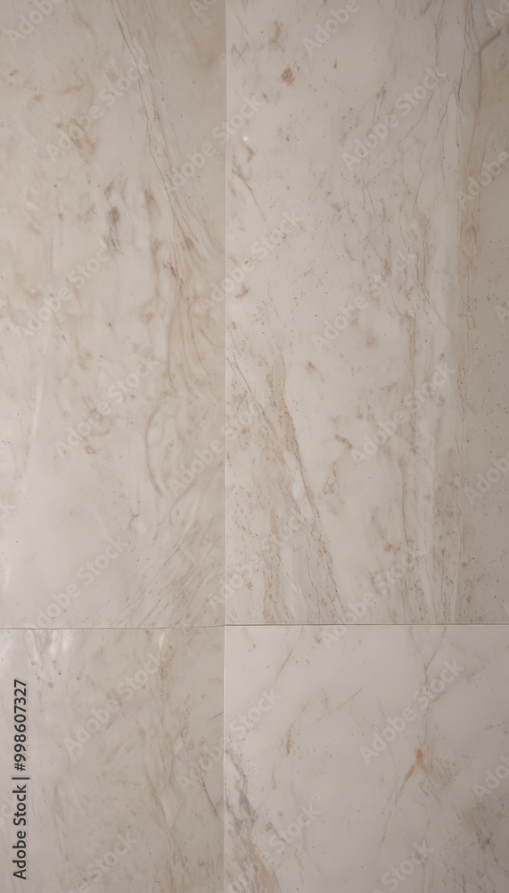 Aufkleber a close-up view marble surface with a textured, beige-colored marble pattern