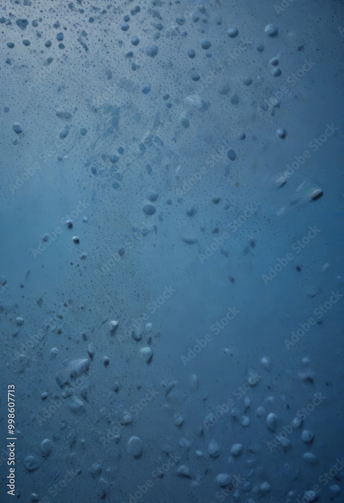 Poster a close-up view textured surface with numerous small, round droplets of water or liquid, creating a sense of depth and movement