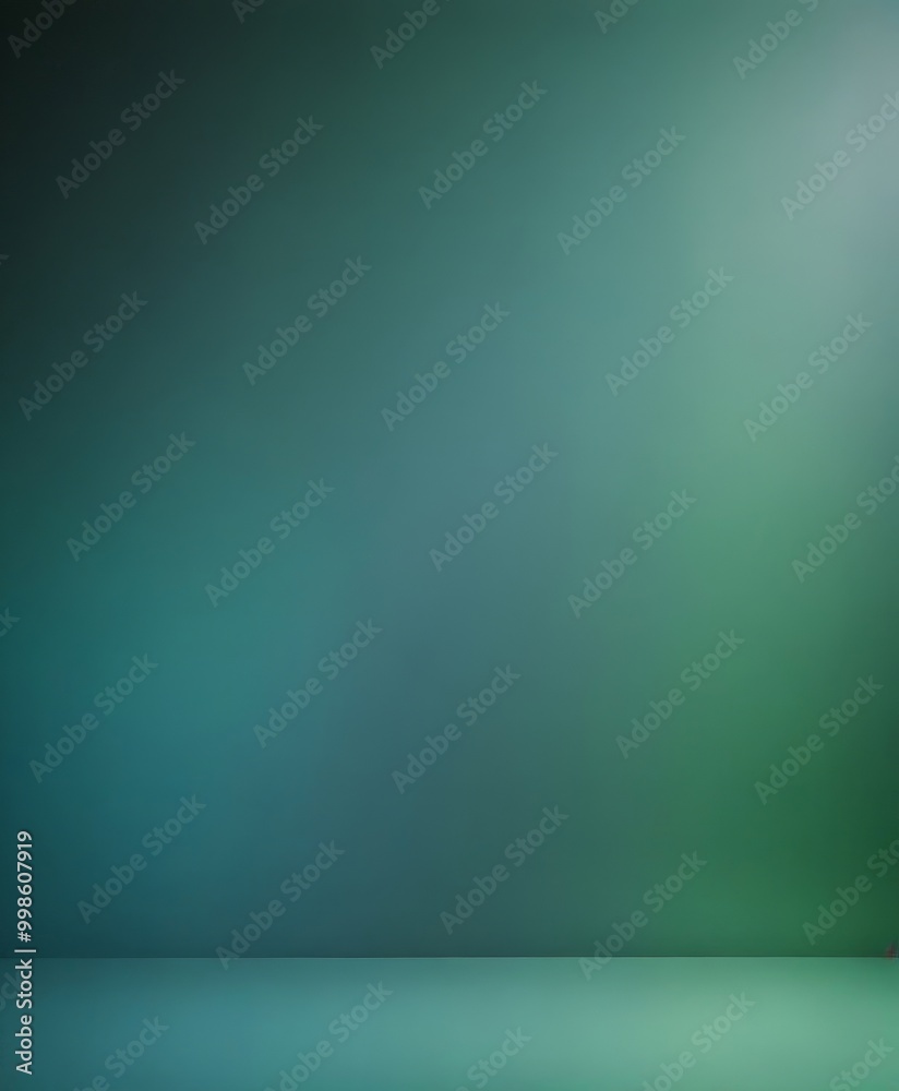 Aufkleber a gradient background transitioning from a deep green at the top to a lighter shade at the bottom, creating a sense of depth and dimension