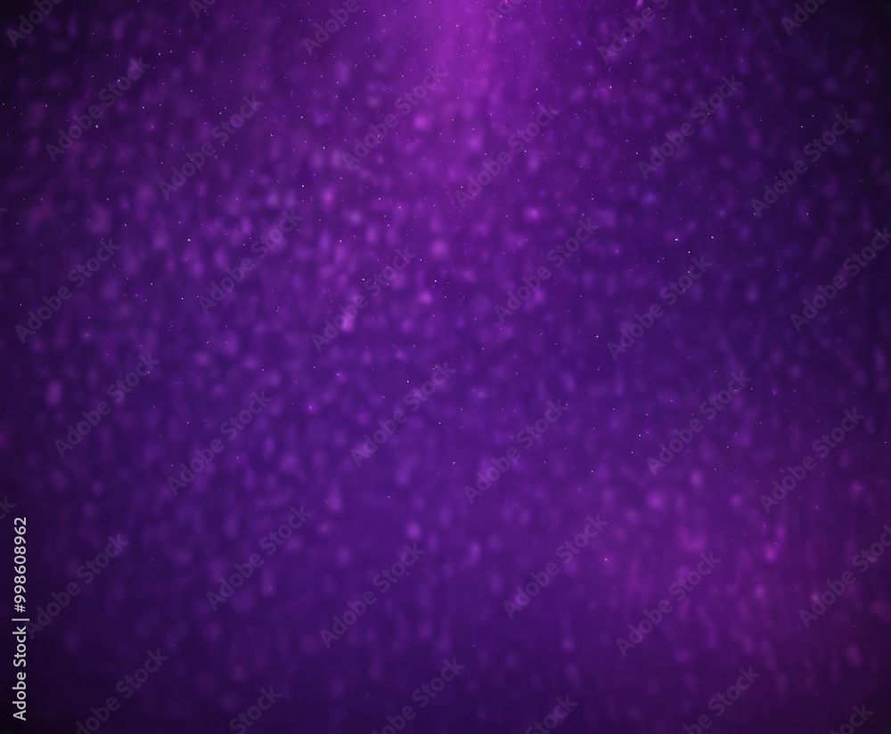 Poster a purple background with a gradient effect, featuring a mix of purple and white dots or specks, creating a sense of depth and texture