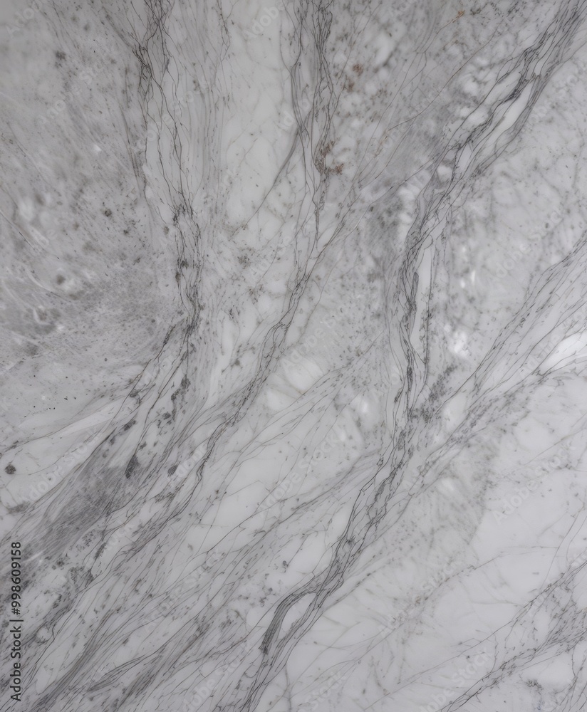 Poster a close-up view marble surface with a textured, white and gray marble pattern