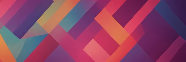Obraz premium a vibrant abstract pattern composed of intersecting diagonal lines in various shades of pink, orange, and purple, creating a dynamic and visually striking composition