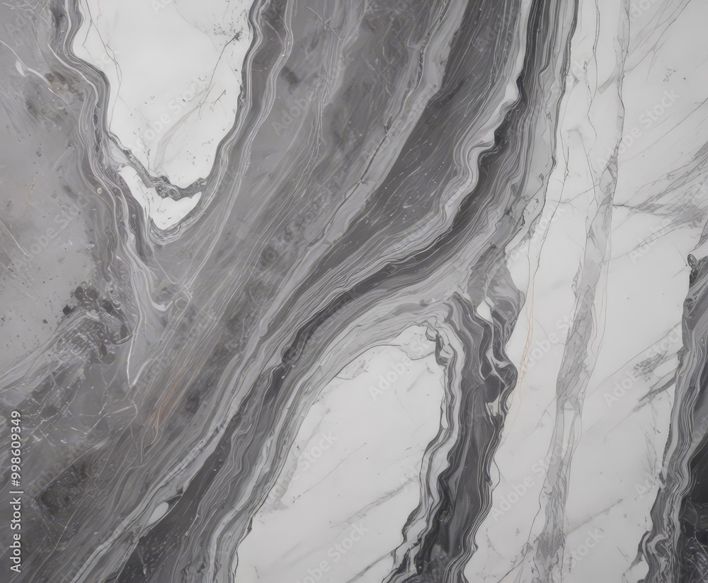 Aufkleber a close-up view marble surface with a striking pattern of swirling lines and curves, creating a sense of movement and dynamism