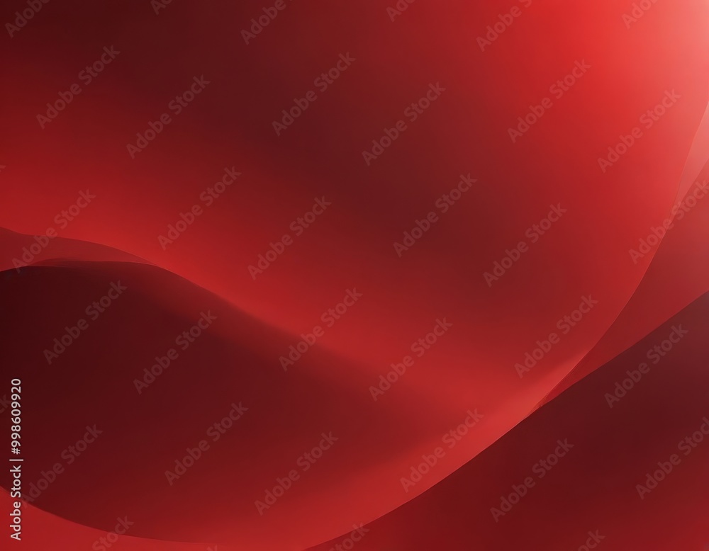 Leinwandbilder a gradient of red hues, transitioning from a deep red at the top left to a lighter shade at the bottom right The gradient is smooth and continuous, creating a sense of depth