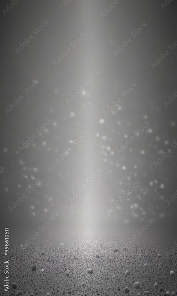 Poster A black and white textured surface with small white dots scattered across it, creating a sense of depth and movement