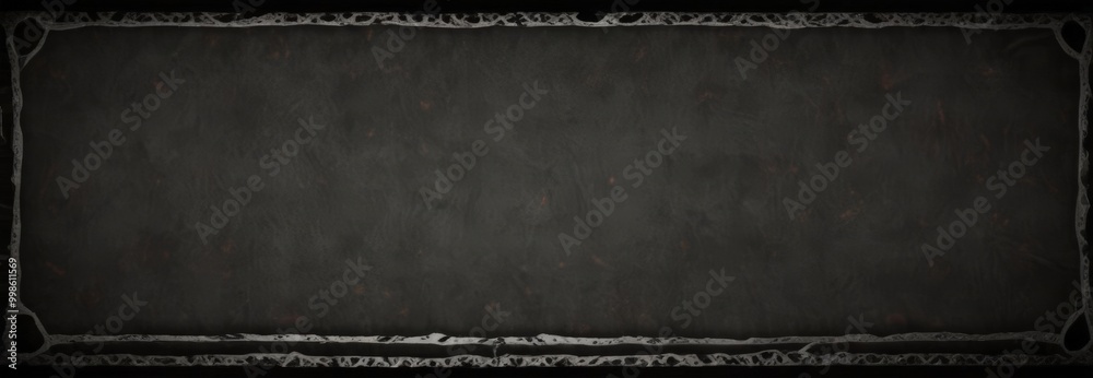 Poster a dark, textured background with a white border frame