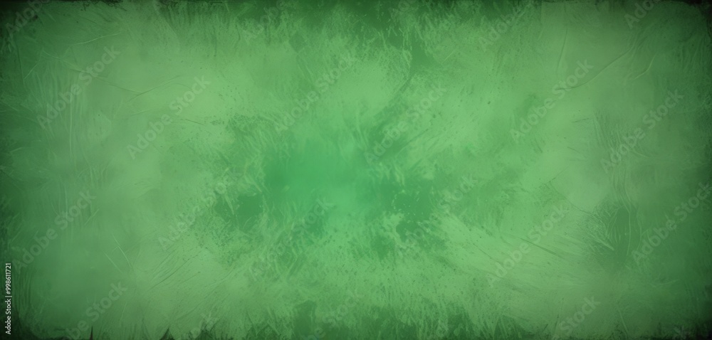 Poster a textured green background with a slightly faded appearance, resembling a chalkboard or a canvas