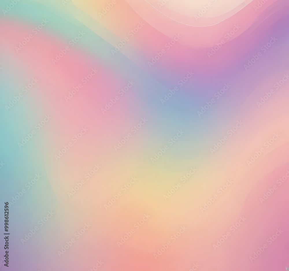 Aufkleber a gradient background with a soft, pastel color palette of pink, blue, and yellow The colors are smoothly transitioning from one to the next, creating a harmonious and