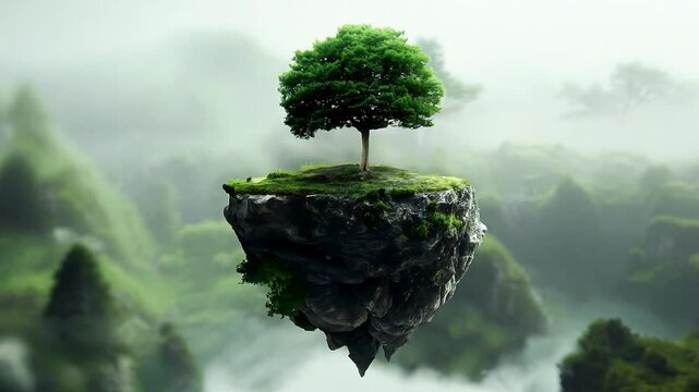 The concept of Earth Day or World Environment Day Save our planet, restore and protect green nature, live a sustainable lifestyle. Trees flourish on the planet in clean forests	