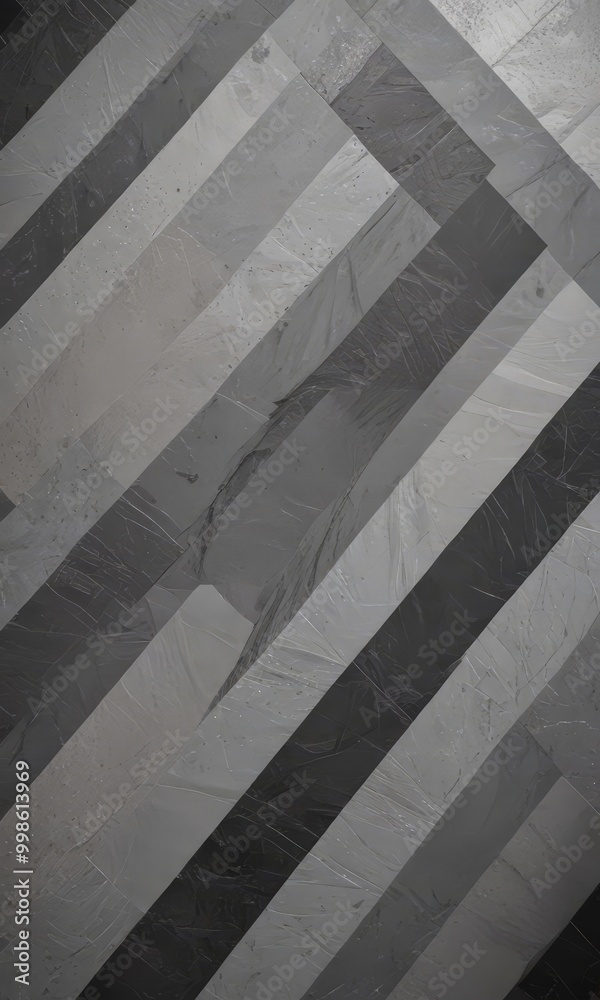 Fototapete a close-up view textured surface composed of diagonal lines in varying shades of gray and black, creating a visually striking pattern