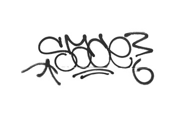 graffiti tag texture isolated background © Michele