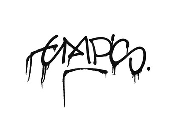graffiti tag texture isolated background © Michele