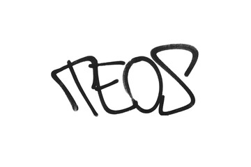 graffiti tag texture isolated background