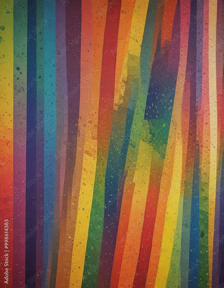 Fototapete a vibrant abstract pattern composed of vertical stripes in various colors, creating a dynamic and visually striking composition