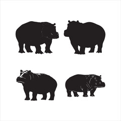 rhino on white background cartoon, animal, vector, illustration, mammal, wild, hippo, rhino, wildlife, bear, nature, zoo, hippopotamus, rhinoceros, art, fun, safari, drawing, comic, elephant, animals,