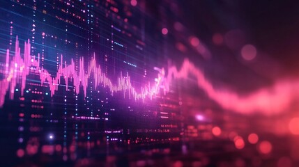 Obraz premium Stock market and trading, digital graph.Forex,finances