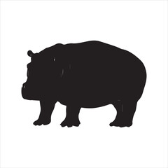 rhino on white background cartoon, animal, vector, illustration, mammal, wild, hippo, rhino, wildlife, bear, nature, zoo, hippopotamus, rhinoceros, art, fun, safari, drawing, comic, elephant, animals,