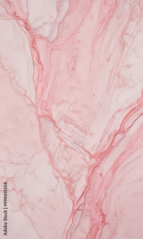 Aufkleber a close-up view marble surface with a pinkish-red hue, featuring a swirling pattern of lines and cur