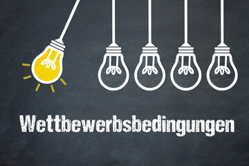Fototapeta premium Wettbewerbsbedingungen