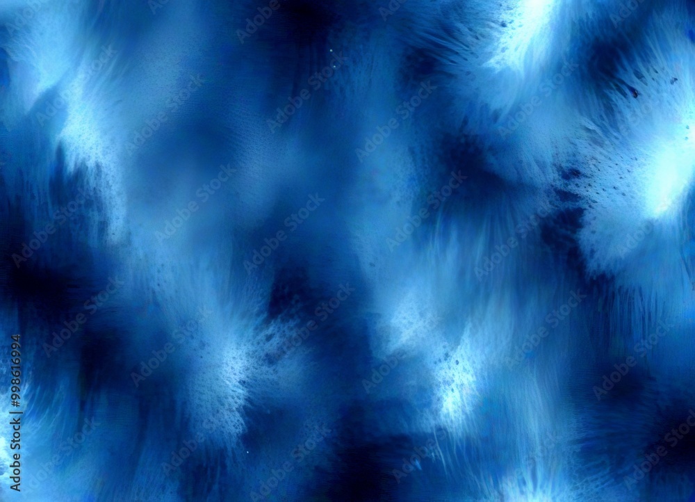 Poster a dark blue abstract background with a textured, feathery appearance