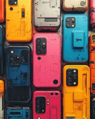 Colorful Mega Phone Clip Art Collection for Vibrant Designs, Marketing, and Creative Projects