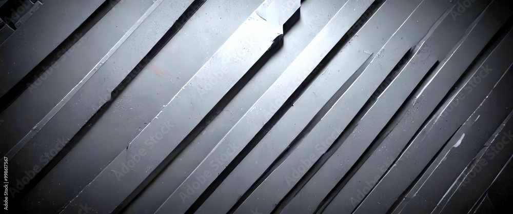 Aufkleber a close-up view dark, textured surface composed of diagonal lines, creating a sense of depth and movement