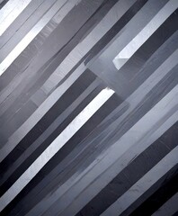 Obraz premium a diagonal pattern of vertical and horizontal lines in varying shades of gray, creating a sense of depth and movement