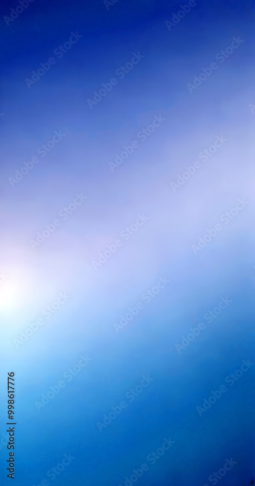 Poster a gradient of blue and purple hues, transitioning from a deep blue at the top to a lighter shade at 