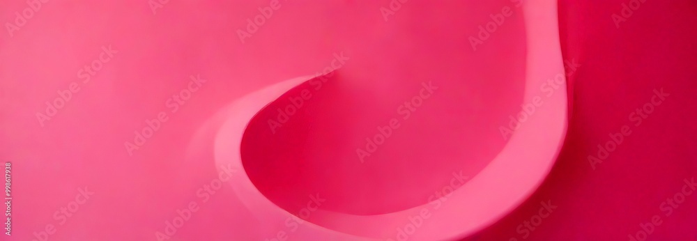 Poster abstract curved line in a pink background