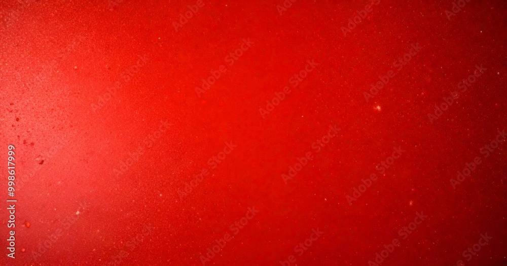 Poster a close-up view red surface with small specks of white, resembling a textured or textured surface