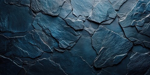 Dark Slate Background with Cracked Texture