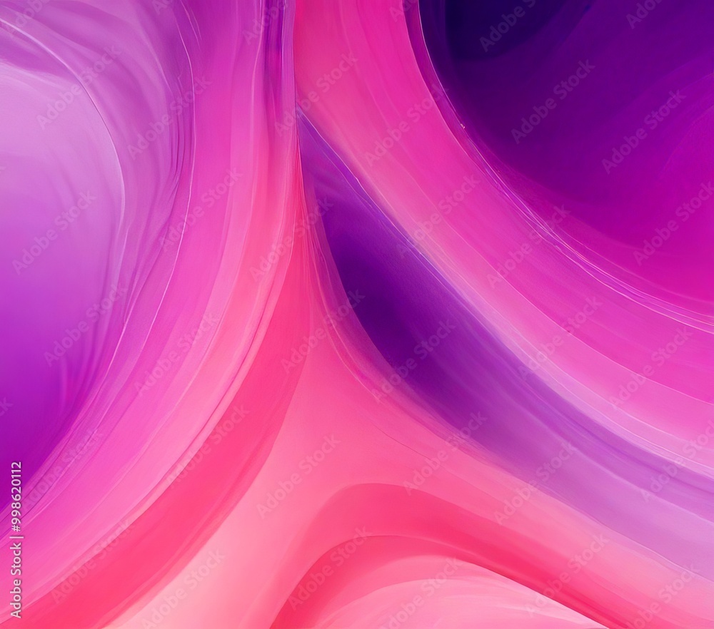 Fototapete a vibrant abstract composition of pink and purple hues, with a gradient effect transitioning from a deep purple at the top to a lighter pink at the bottom The colors are